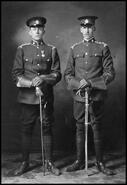 Brothers H.R. Denison and Norman L. Denison in their B.C. Horse regimental uniforms