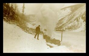 Wedge plow and engine clearing slide, Three Valley