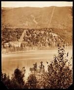 Dunn Lake mill camp and tramway to mine (Chu-Chua)