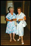 Carter sisters Mary Jeglum and Nora Magrath at Okanagan Centre reunion