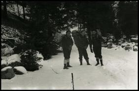 Louis Hohendel, Pete Dobbs & Joe Harris on winter trip