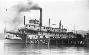 S.S. Okanagan, sternwheeler docked at Peachland
