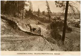 Constructing trans-provincial road near Princeton 