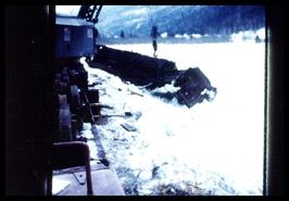 Train wreck, Three Valley Lake