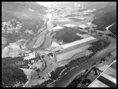 Aerial view of Enderby area and Shuswap River