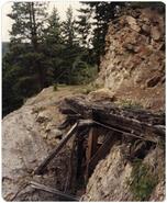 Ruins of rail line at Lover's Leap