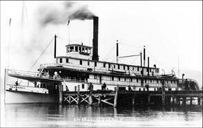 S.S. Okanagan sternwheeler at the Peachland dock