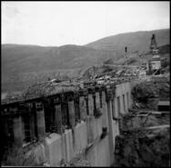 Early construction of the Waneta Dam on the Pend d'Orielle River