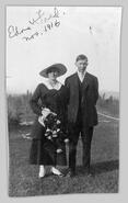 Fred and Edna Murray on their wedding day
