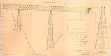 Reproduction of plan of Stoney Creek bridge
