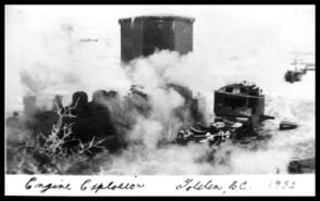 Remains of C.P.R. engine #5764 explosion