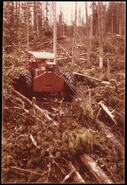 First rubber-tired skidder to be used in company logging operations