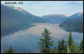Postcard of Slocan Lake