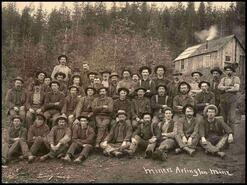 Group of miners, Arlington Mine