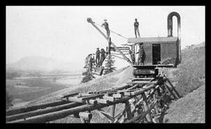 Building Grey Canal with lorain shovel, White Valley Power & Irrigation Co.