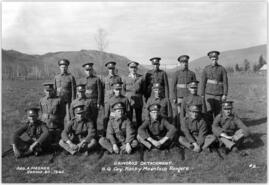 Members of the Grindrod Detachment, H.Q. Coy Rocky Mountain Rangers