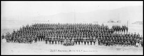 225th Kootenay Battalion at Camp Vernon