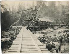 [Construction of water flume and other wooden structures]