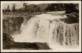 "Elk Falls at Elko near Fernie, B.C."