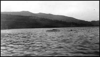Boat on Long (Kalamalka) Lake