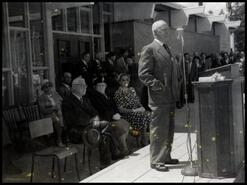 Dr. J.C. Goodfellow speaking at grand opening of Royal Canadian Legion, Princeton, B.C.