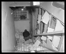 Foyer of Professional building damaged by Freedomite bombing
