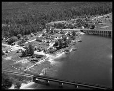 Aerial view of Sicamous