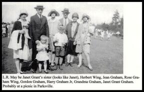 Members of the Graham family at Parksville
