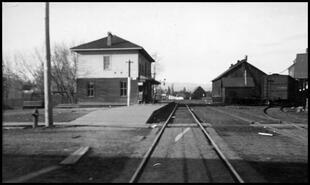 Enderby C.P.R railway station and freight shed