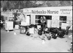 Industrial Exposition (1949) - Products shown by the Canadian Fairbanks-Morse Co. in their display