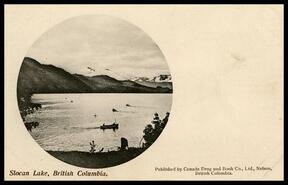 Postcard of Slocan Lake
