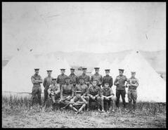 Head C.O.'s and officers of 2nd Canadian Mounted Rifles, Camp Vernon