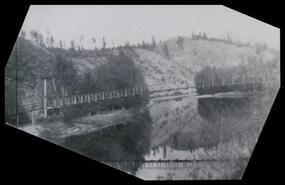Footbridge at Sand Creek across the Granby River