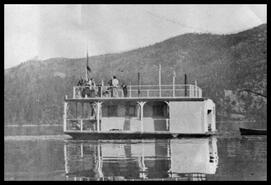 Ark houseboat on Christina Lake before it was beached