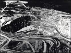 View of Lornex open pit mine at Highland Valley
