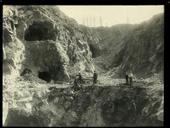Men posing at Granby Mine, Phoenix