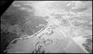 Aerial view of Lumby
